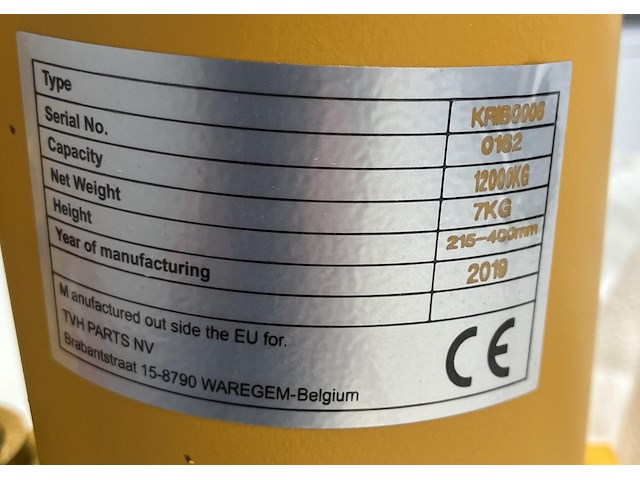 Hydraulische krik 12000kg - afbeelding 2 van  2