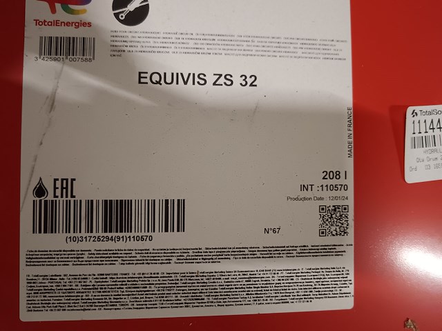 Hydraulische olie equivis zs 32 - afbeelding 3 van  4