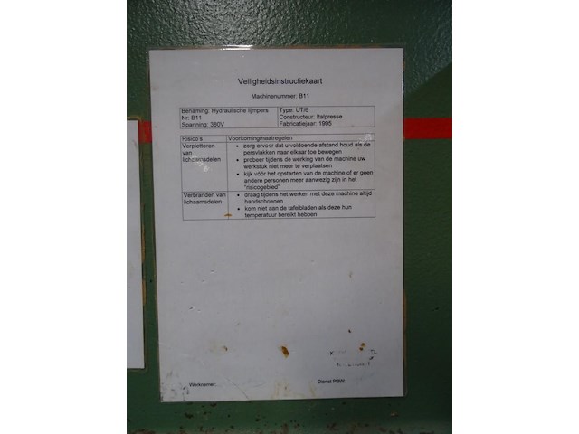 Hydraulische pers italpresse - afbeelding 6 van  6