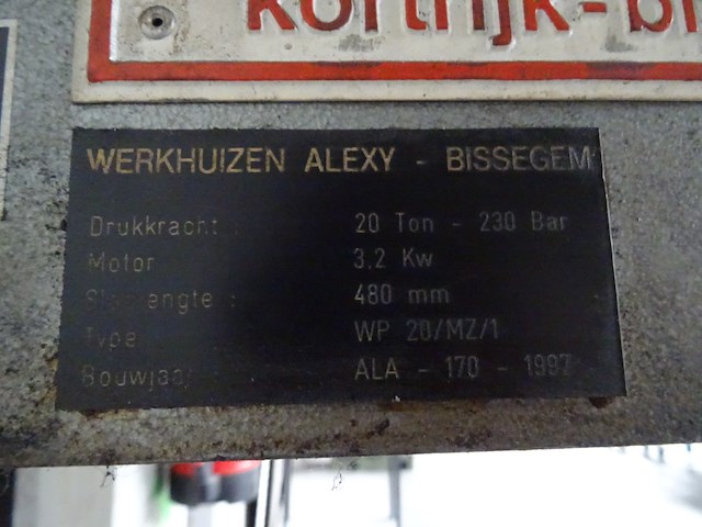 Hydraulische persmachine alexy - afbeelding 4 van  5