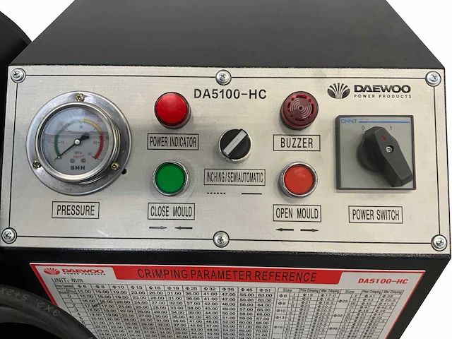 Hydraulische slangenpers da5100-hc van daewoo - afbeelding 3 van  8