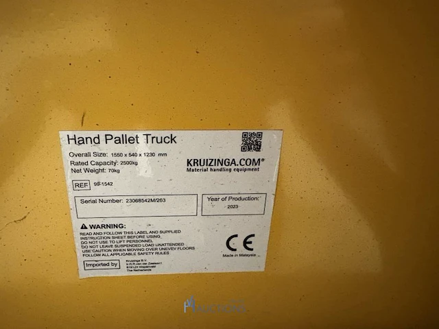 Hydraulische transpallet kruizinga - afbeelding 4 van  4