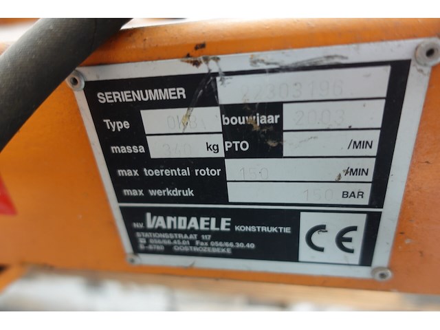 Hydraulische veegbostel van daele - afbeelding 6 van  10