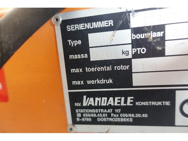 Hydraulische veegbostel van daele - afbeelding 7 van  10