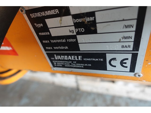 Hydraulische veegbostel van daele - afbeelding 9 van  10