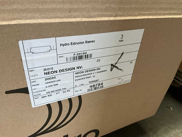 Hydro partij aluminium profielen - afbeelding 2 van  13