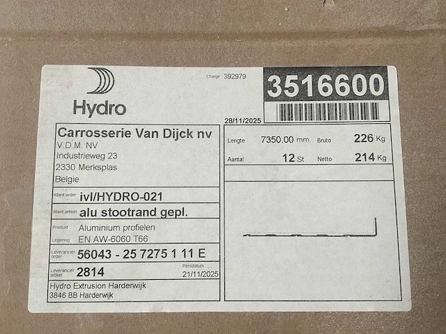 Hydro stootrand aluminium profielen - afbeelding 7 van  9