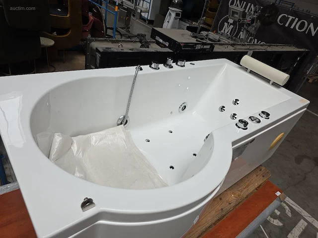 Hydromassagebad met douchezone eago am 127 jdcw - afbeelding 1 van  17