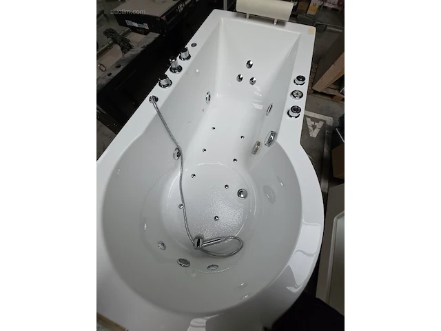 Hydromassagebad met douchezone eago am 127 jdcw - afbeelding 10 van  17