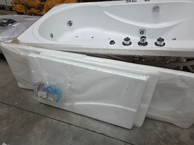 Hydromassagebad met douchezone eago am120jdcw - afbeelding 3 van  14