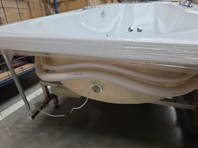 Hydromassagebad met douchezone eago am120jdcw - afbeelding 5 van  14