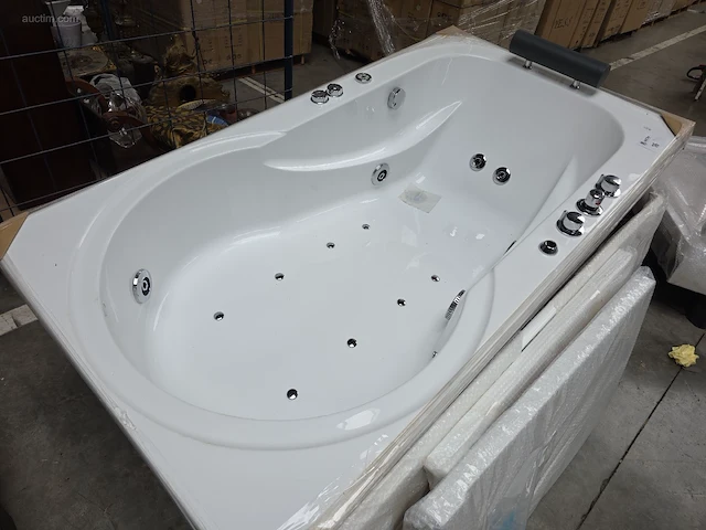Hydromassagebad met douchezone eago am120jdcw - afbeelding 1 van  14