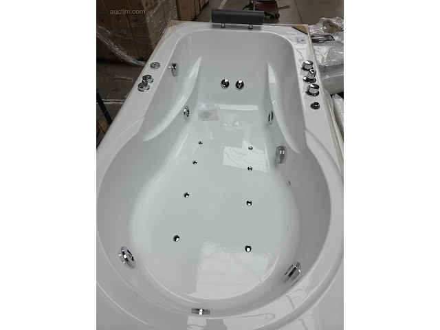 Hydromassagebad met douchezone eago am120jdcw - afbeelding 7 van  14