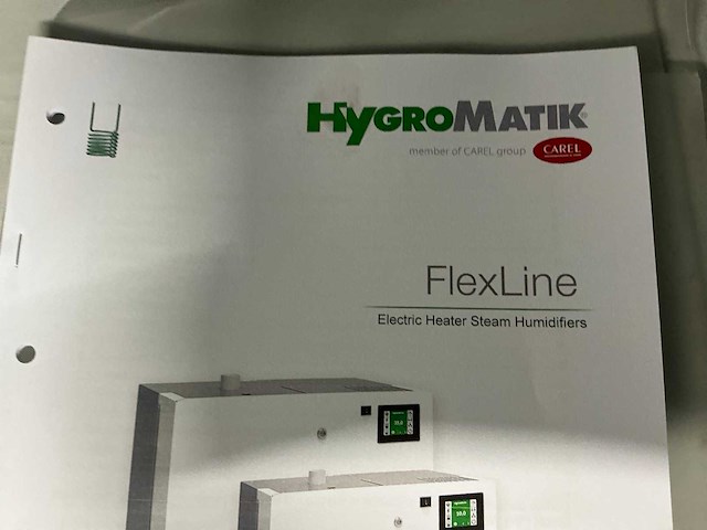 Hygromatic flexline flh15-tspa elektrisch heater steam humidifiers - afbeelding 2 van  4