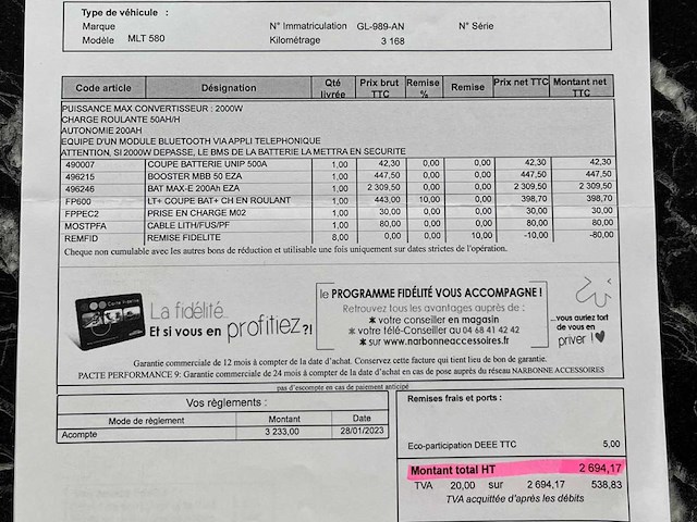 Hymer chassis mercedes-benz sprinter 4x4 mlt 580 4x4 motorhome / motorfiets rhône motorhome - afbeelding 9 van  32