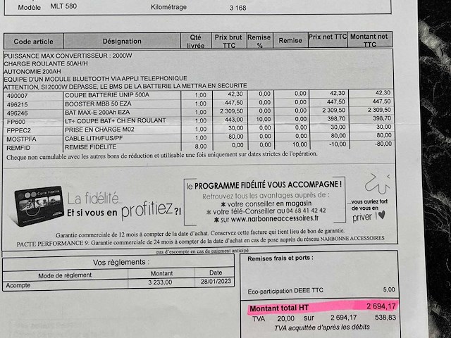 Hymer chassis mercedes-benz sprinter 4x4 mlt 580 4x4 motorhome / motorfiets rhône motorhome - afbeelding 10 van  32