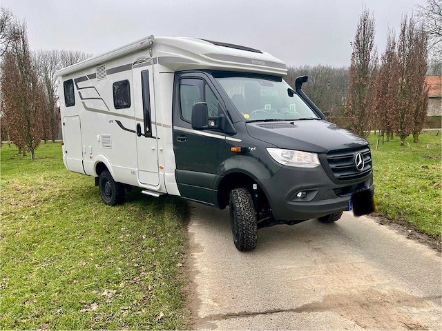 Hymer chassis mercedes-benz sprinter 4x4 mlt 580 4x4 motorhome / motorfiets rhône motorhome - afbeelding 4 van  32