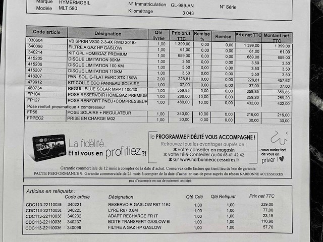 Hymer chassis mercedes-benz sprinter 4x4 mlt 580 4x4 motorhome / motorfiets rhône motorhome - afbeelding 14 van  32