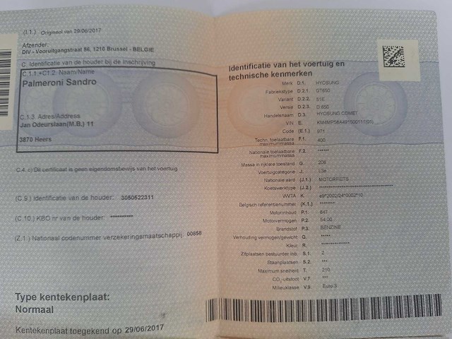 Hyosung gt650 motorfiets - afbeelding 2 van  4