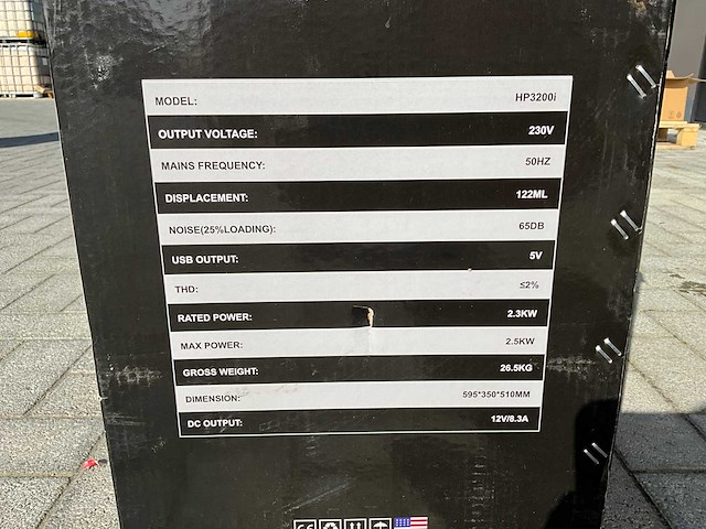 Hyperpower hp3200i generator + omvormer - afbeelding 2 van  3