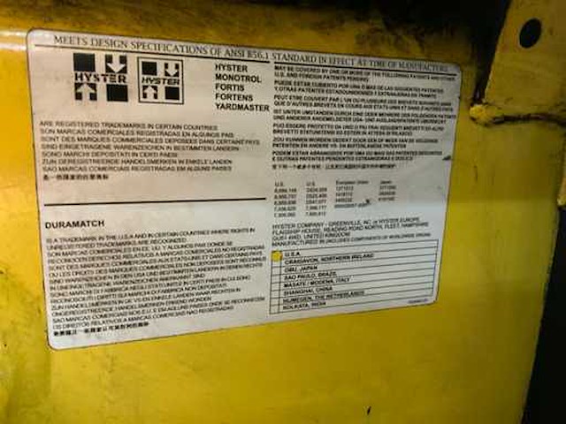 Hyster e4.00xl vorkheftruck vorkenspreider - accumulator - afbeelding 15 van  26