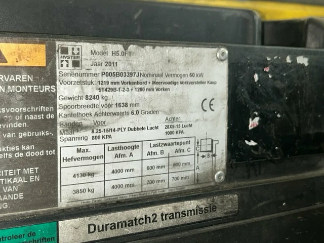 Hyster h5.0ft - afbeelding 9 van  11