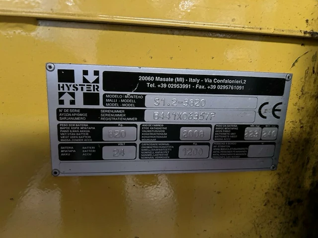 Hyster s1.2-3820 - afbeelding 13 van  13