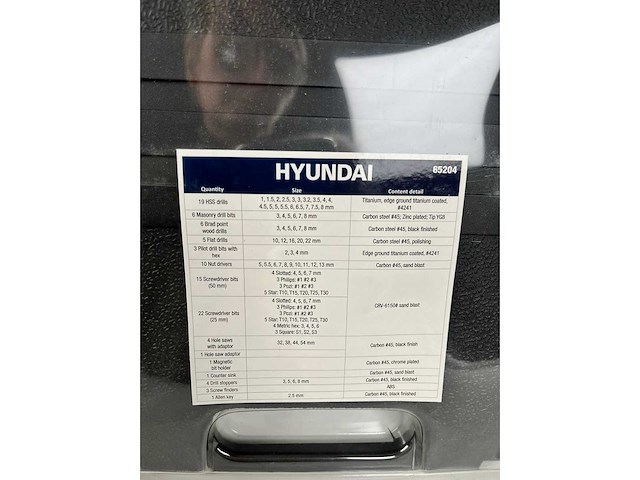 Hyundai bits, boren en beitelset (2x) - afbeelding 11 van  15