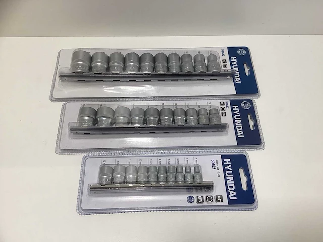 Hyundai dopsleutelsets 1/2 - 3/8 - 1/4 - afbeelding 1 van  3