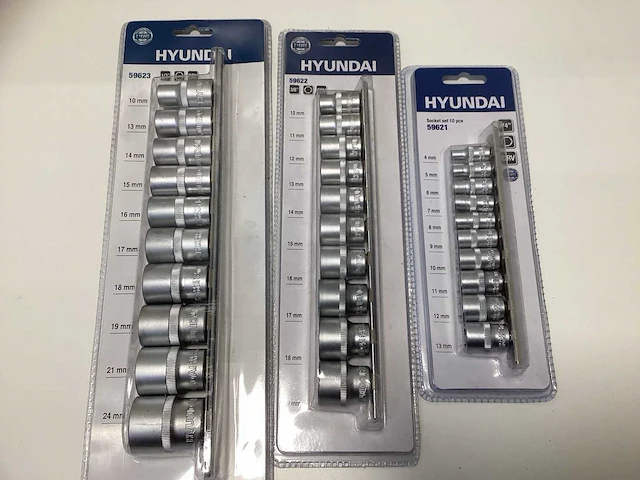 Hyundai dopsleutelsets 1/2 - 3/8 - 1/4 - afbeelding 2 van  3