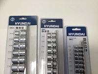 Hyundai dopsleutelsets 1/2 - 3/8 - 1/4 - afbeelding 3 van  3