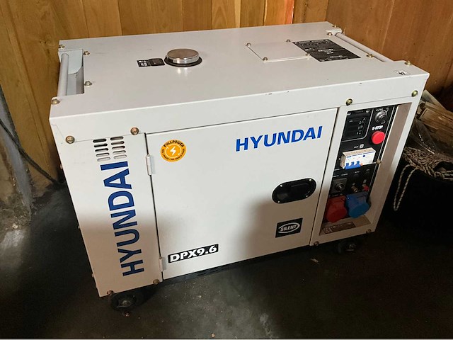 Hyundai dpx9.6 heavy duty diesel generator 8kva - ongebruikt - afbeelding 1 van  10