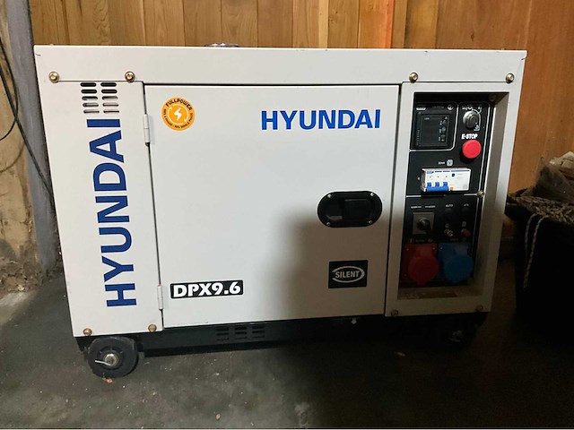 Hyundai dpx9.6 heavy duty diesel generator 8kva - ongebruikt - afbeelding 3 van  10