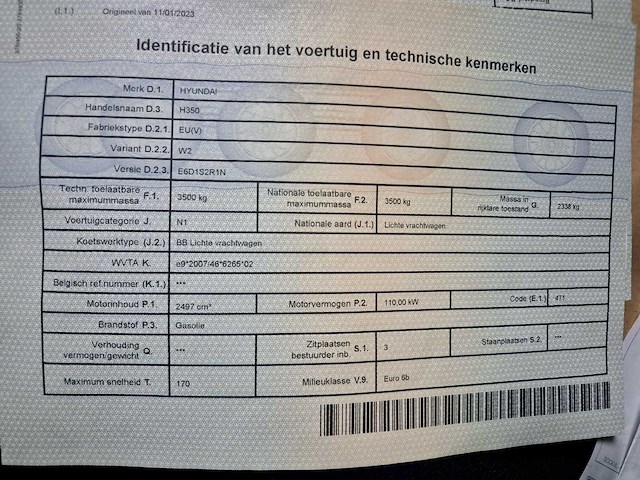 Hyundai h350 bedrijfswagen - afbeelding 6 van  20