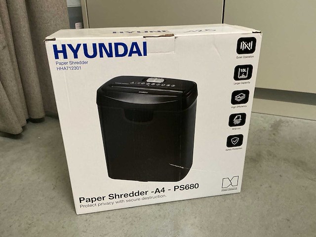 Hyundai hha712301 papier shredder - afbeelding 1 van  5