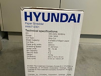 Hyundai hha712301 papier shredder - afbeelding 5 van  5