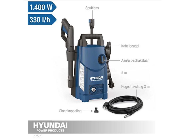 Hyundai hogedrukreiniger - afbeelding 2 van  7