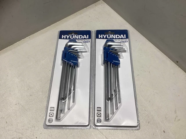 Hyundai inbussleutelset 9 delig (2x) - afbeelding 1 van  2