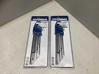Hyundai inbussleutelset 9 delig (2x)