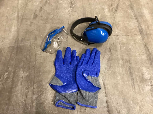 Hyundai pbm set - veiligheidsbril & gehoorbescherming & handschoenen (2x) - afbeelding 2 van  2