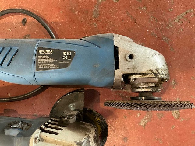 Hyundai & perrel haakse slijpmachine (2x) - afbeelding 3 van  3