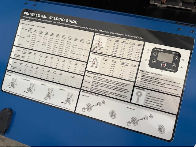 Hyundai proweld 350 multi-proces lasmachine - afbeelding 19 van  20