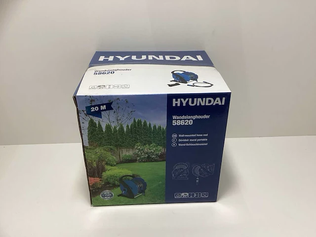 Hyundai wandslanghaspel / waterhaspel - 20m - 24bar - afbeelding 6 van  7
