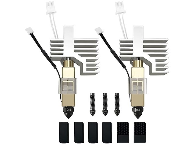 Hzdadeve 0,4 mm gehard staal keramiek hotend (2 stuks) - afbeelding 1 van  5