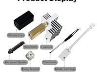 Hzdadeve 0,4 mm gehard staal keramiek hotend (2 stuks) - afbeelding 2 van  5
