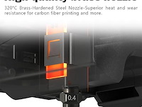 Hzdadeve 0,4 mm gehard staal keramiek hotend (2 stuks) - afbeelding 3 van  5