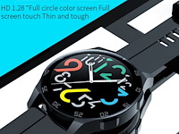 Hzih watch p3 (46 mm) smartwatch, 1.28 inch display with 3d glass screen, bluetooth calls, p3-hz321, one size - afbeelding 2 van  5