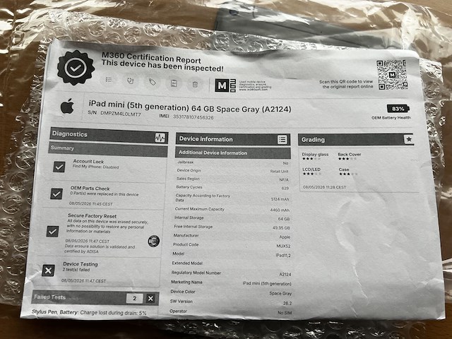 I pad mini 5th - afbeelding 4 van  5