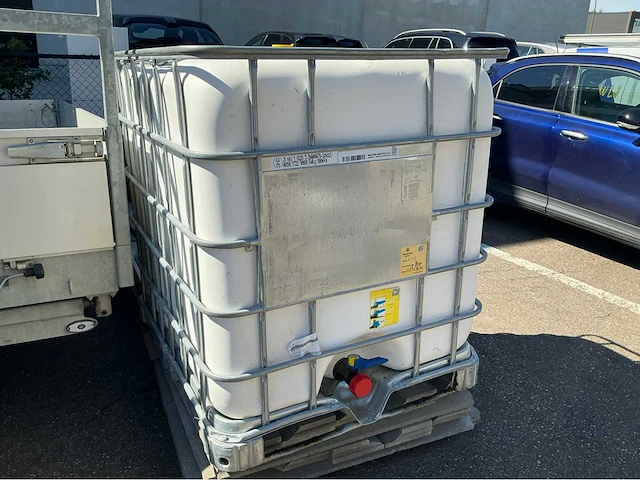 Ibc 1000l opslagtank gereinigd watertank verticale opslagtank - afbeelding 2 van  5