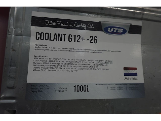 Ibc container coolant g12+-26 - afbeelding 2 van  3